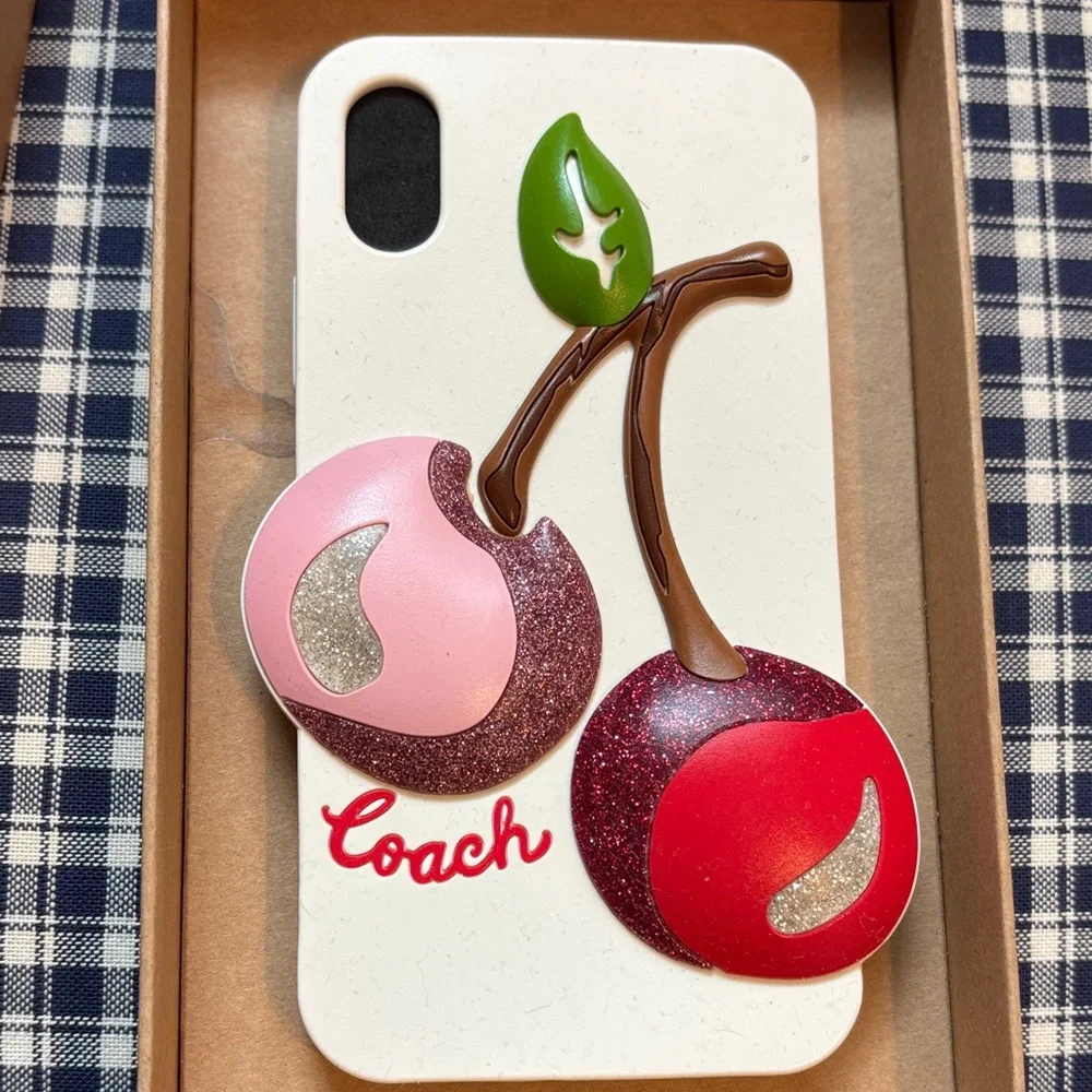 Coach 3D Cherry Design iPhone Case
